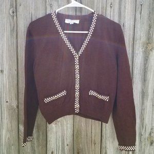 St. John Collection by Marie Gray Brown Cardigan